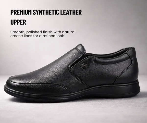 Kraasa_Men's_Formal_Slip-On_Shoes_|_Vegan_Leather_Upper_|_Airmix_Sole_|_High_Cushioning_|_Lightweight_&_Comfortable