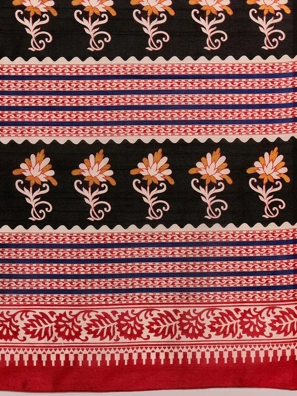 Pragati_Navya_-_Red_&_Black_Classic_Bhagalpuri_Art_Silk_With_Timeless_Motifs_Saree_For_Women_|_With_Unstitched_Blouse