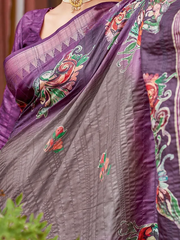 Purple_Rajgharana_Kalamkari_Woven_Design_Saree_For_Women_|_With_Unstitched_Blouse