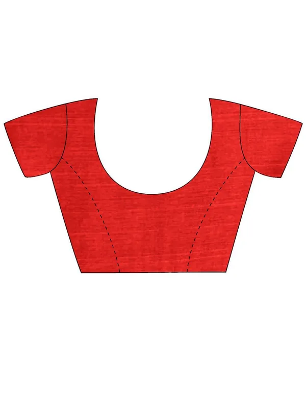 Red_Graceful_Bhagalpuri_Art_Silk_With_Elegant_Motifs_Saree_For_Women_|_With_Unstitched_Blouse