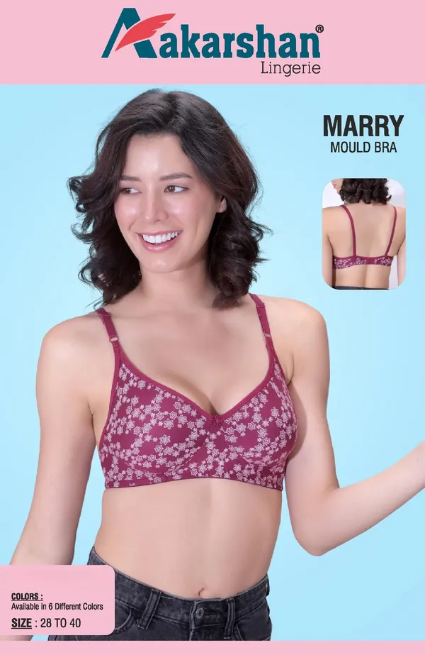 Pack_Of_6_Maroon_Premium_Hosiery_Floral_Moulded_Bra_For_Women