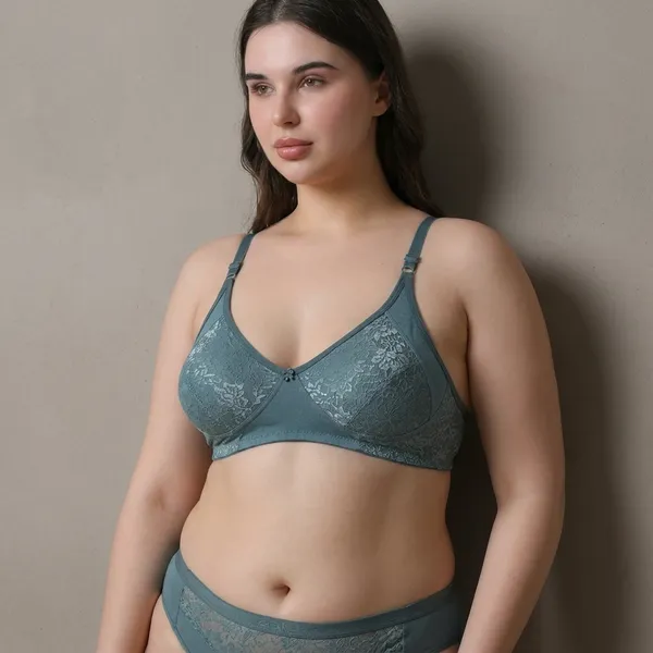 Set_Of_1_Pair_Teal_Blue_Premium_Hosiery_Bra_And_Panty_Set_For_Women
