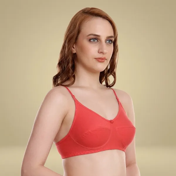 Pack_Of_6_Coral_Red_Premium_Hosiery_Non_Padded_Bra_For_Women