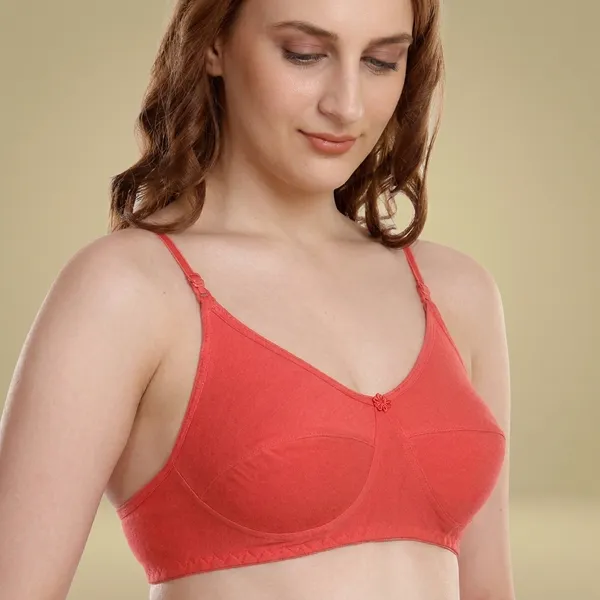 Pack_Of_6_Coral_Red_Premium_Hosiery_Non_Padded_Bra_For_Women