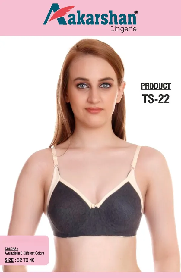 Pack_Of_6_Black_Premium_Hosiery_T_Shirt_Bra_For_Women