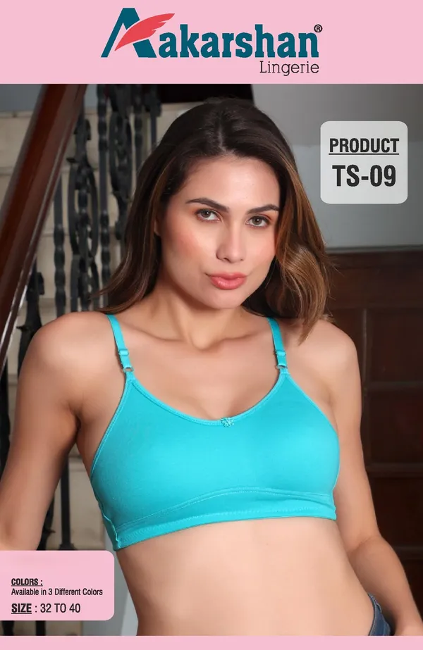 Turquoise_Blue_Premium_Hosiery_Padded_Sports_Bra_For_Women_|_Pack_Of_6