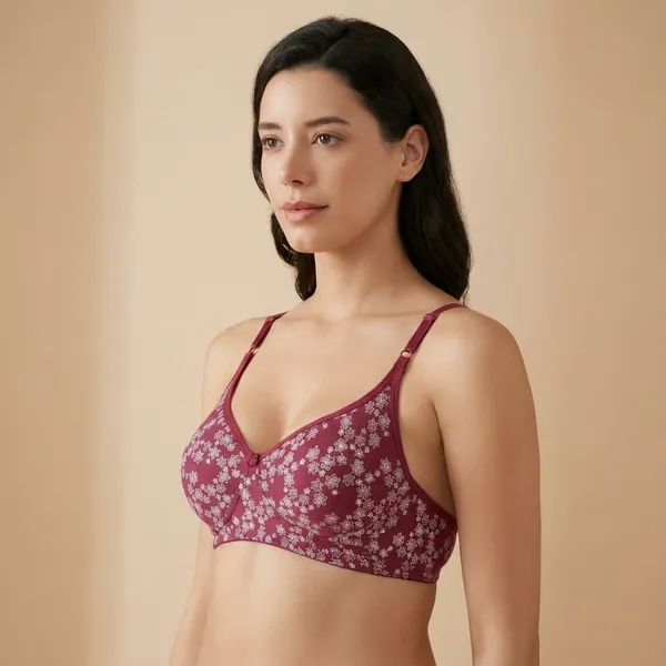 Pack_Of_6_Maroon_Premium_Hosiery_Floral_Moulded_Bra_For_Women