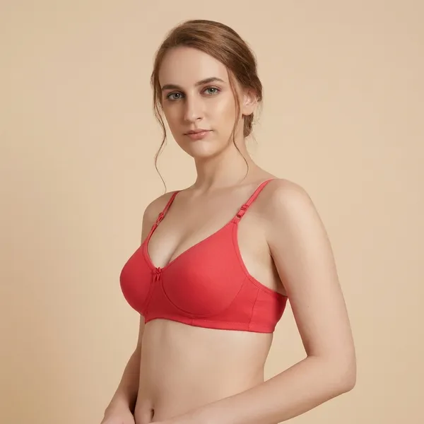 Pack_Of_2_Coral_Red_Premium_Hosiery_Padded_Bra_For_Women
