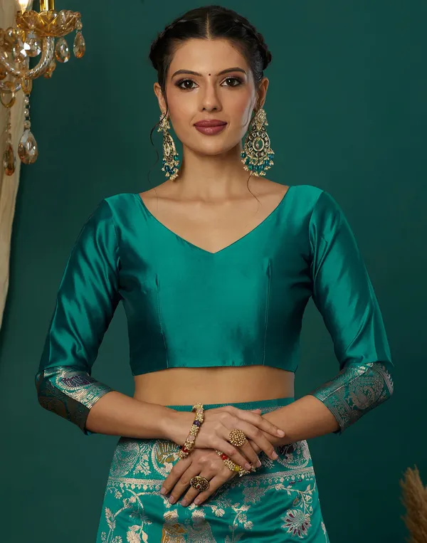 Rama_Elegant_Silk_Blend_Baluchari_Saree_With_Unstitched_Blouse_Piece