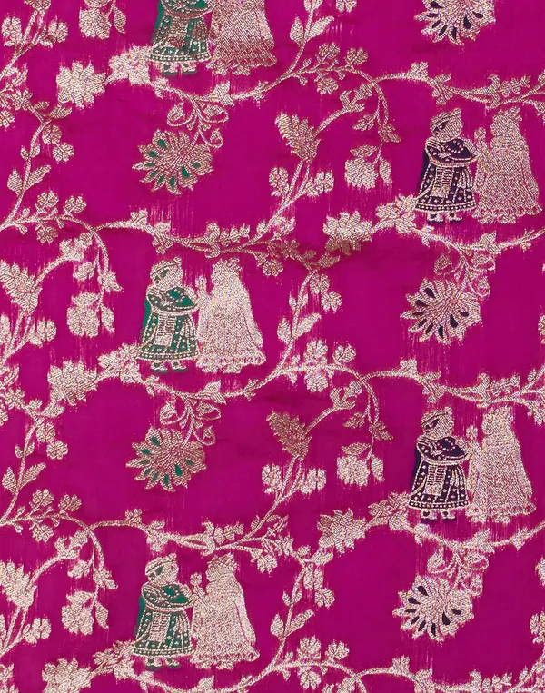 Pink_Elegant_Silk_Blend_Baluchari_Saree_With_Unstitched_Blouse_Piece