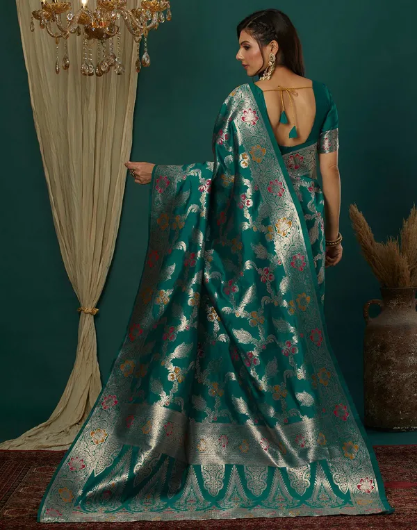 Rama_Elegant_Silk_Blend_Maheshwari_Saree_With_Unstitched_Blouse_Piece