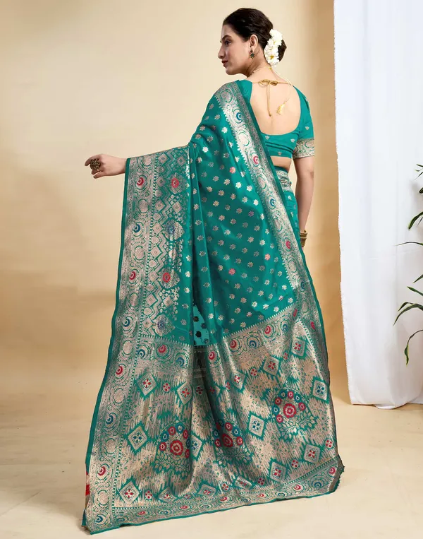 Rama_Silk_Blend_Kanjeevaram_Saree_With_Unstitched_Blouse_Piece