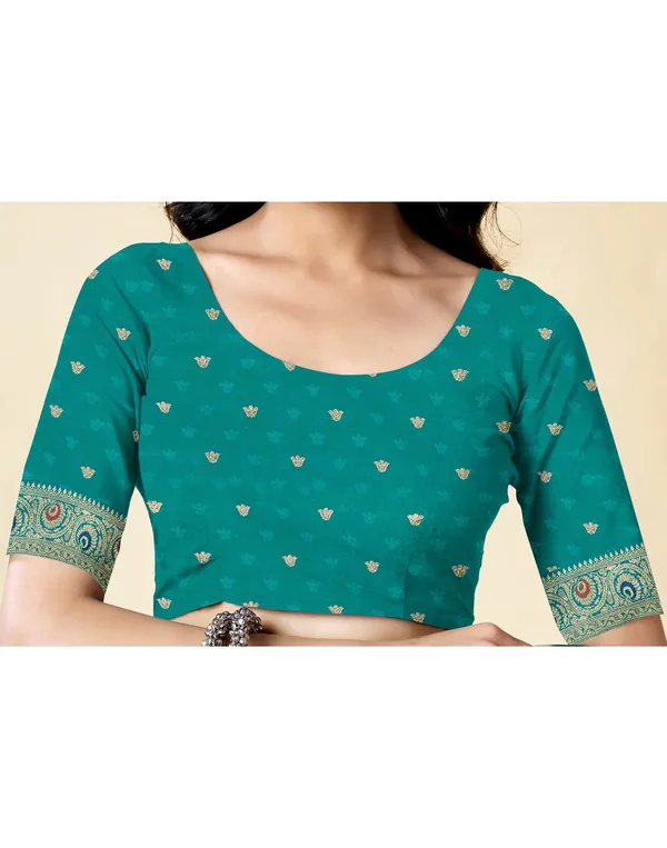 Rama_Silk_Blend_Kanjeevaram_Saree_With_Unstitched_Blouse_Piece