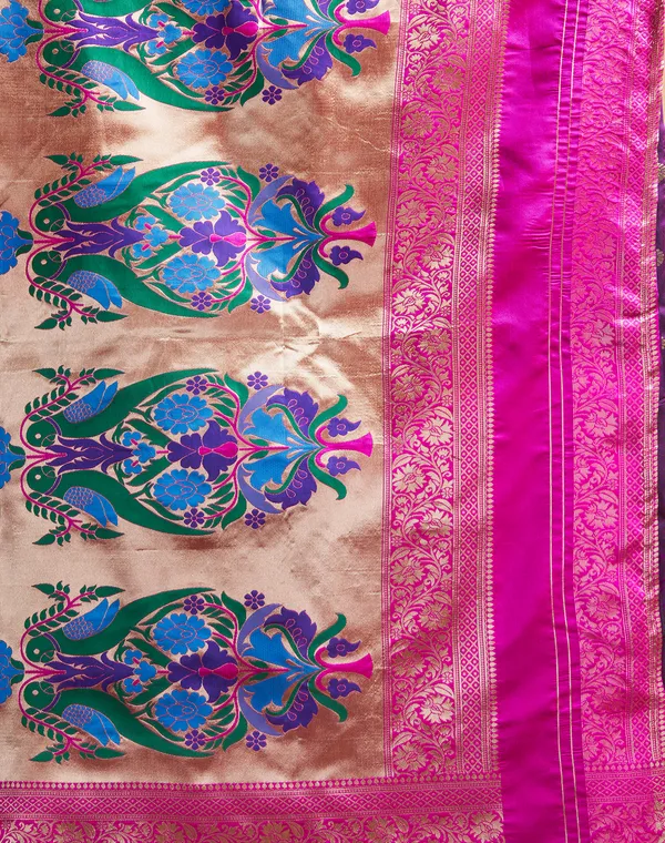 Wine_Luxurious_Silk_Blend_Paithani_Saree_With_Unstitched_Blouse_Piece