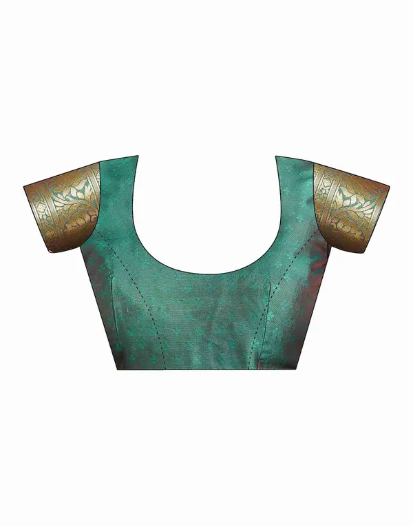 Pink_Ornate_Silk_Blend_Paithani_Saree_With_Unstitched_Blouse_Piece