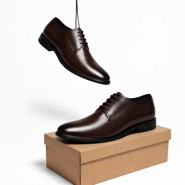100%_Pure_Leather_BELIEVE_Men's_Brown_Stylish_Derby