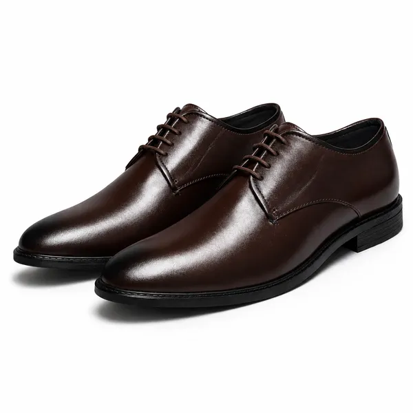 100%_Pure_Leather_BELIEVE_Men's_Brown_Stylish_Derby