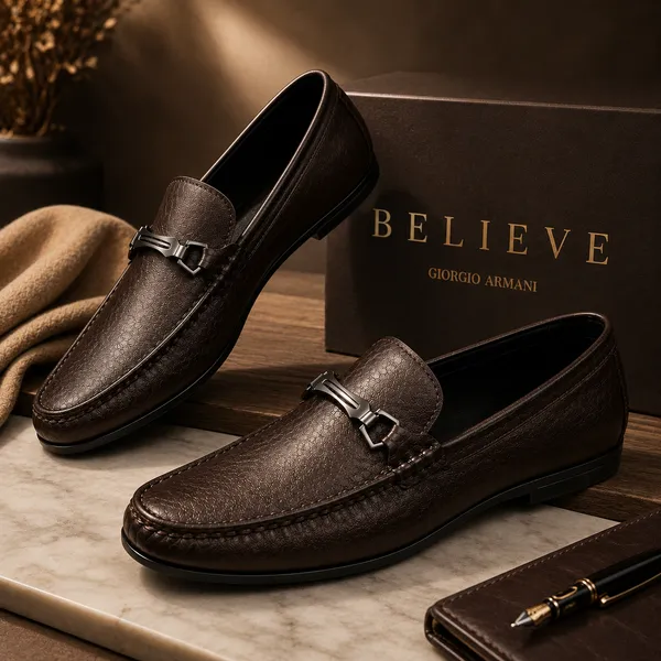 100%_Pure_Leather_Brown_Leather_Slip_On_Loafers_With_Metal_Buckle_For_Men