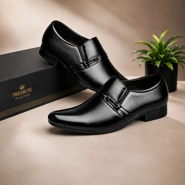 100%_Pure_Leather_Black_Leather_Strap_Slip_On_Formal_Shoes_For_Men