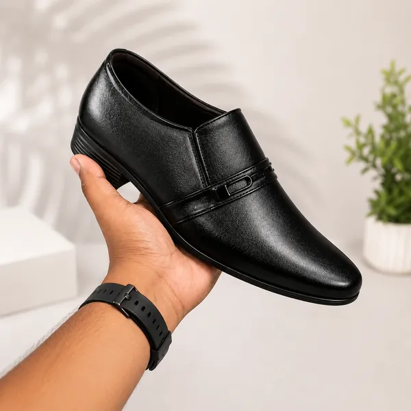 100%_Pure_Leather_Black_Leather_Strap_Slip_On_Formal_Shoes_For_Men