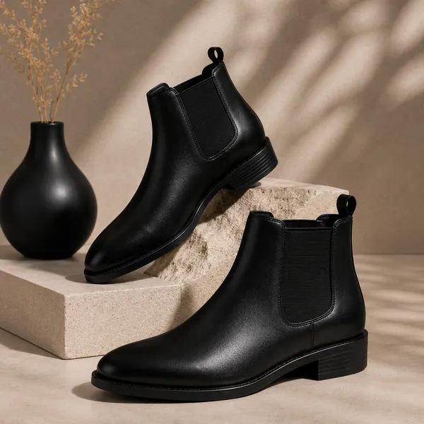 100%_Pure_Leather_Black_Leather_Slip_On_And_Chelsea_Shoes_For_Men_Pack_Of_2