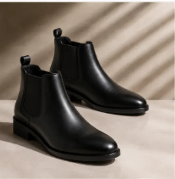 100%_Pure_Leather_Black_Leather_Slip_On_And_Chelsea_Shoes_For_Men_Pack_Of_2