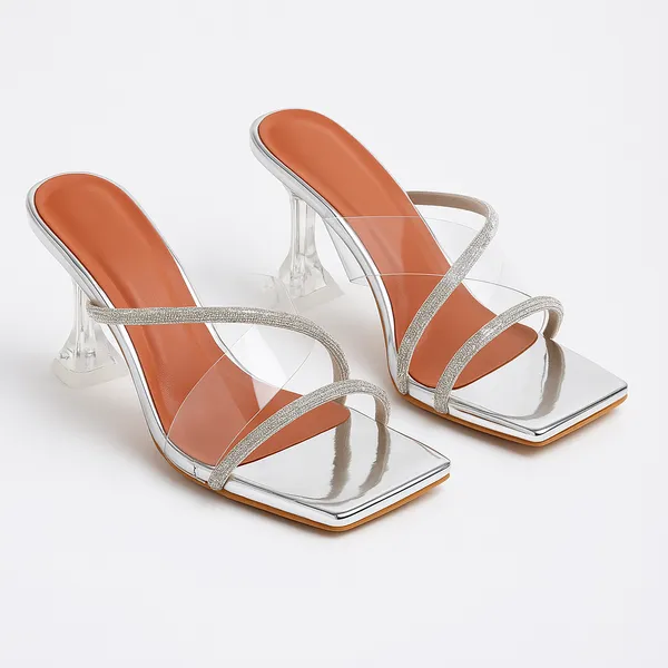 Silver_Embellished_Transparent_Slip-On_Sandals_For_Women