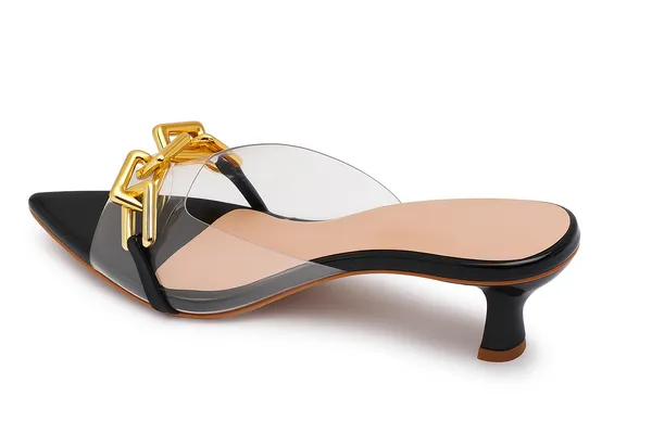 Black_Chain_Mules_Transparent_Pointed_Heels_For_Women