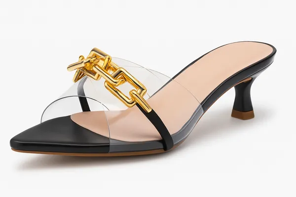 Black_Chain_Mules_Transparent_Pointed_Heels_For_Women