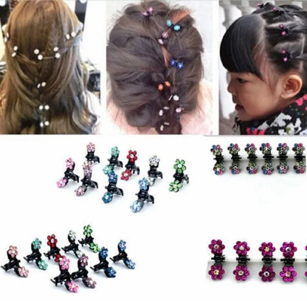 Multicolor_Sukun_Mini_Crystal_Flower_Hair_Claw_Clamp_For_Women_Girls_Bridal_Psc_Hair_Claw_(Pack_Of_12)