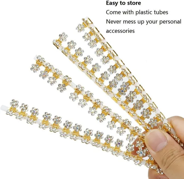 Gold_&_Multicolor_Golden_Bridal_Hair_Accessories_Headwear_Rhinestone_Hair_Claw_For_Women_Hair_Accessory_Set_Gold
