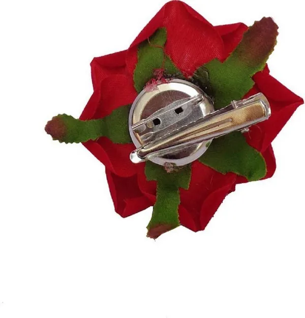 Red_Fabric_Rose_Flower_Hair_Clip_For_Women_Hair_Clip_(Pack_Of_2)