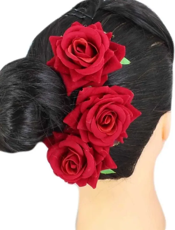 Red_Rose_Flower_Velvet_Hair_Clip_(Pack_Of_3)