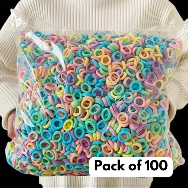 Multicolor_Mini_Rubber_Band_Hair_Rubber_Band_For_Kids_Rubber_Band_Rubber_Band_(Pack_Of_100)