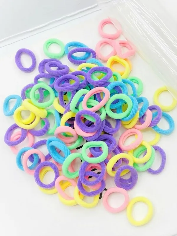 Multicolor_Hair_Rubber_Band_Rubber_Band_(Pack_Of_100)