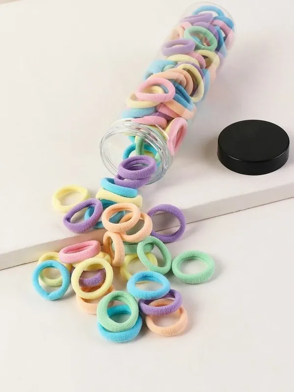 Multicolor_Hair_Rubber_Band_Rubber_Band_(Pack_Of_100)