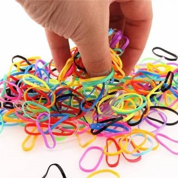 Multicolor_Hair_Rubber_Thin_Elastics_Stretchy_Hair_Tie_Rubber_Band_(Pack_Of_60)
