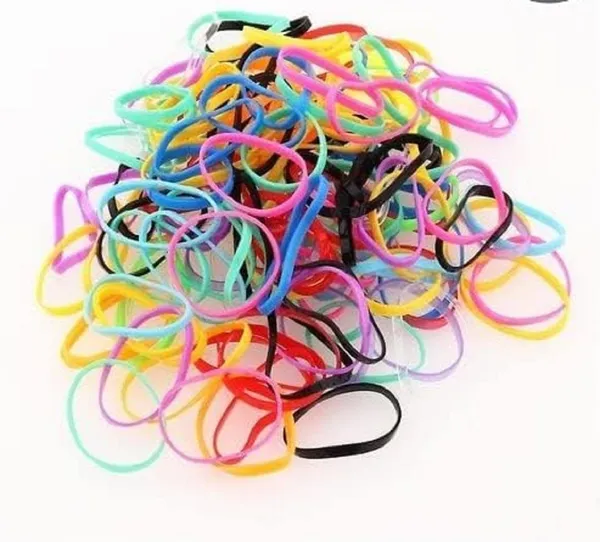 Multicolor_Hair_Rubber_Thin_Elastics_Stretchy_Hair_Tie_Rubber_Band_(Pack_Of_60)