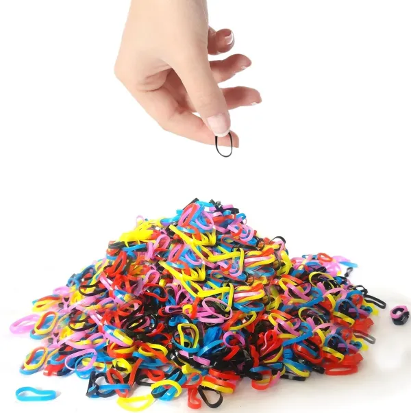 Multicolor_Hair_Rubber_Bands_Small_Elastic_Stretchable_Non_Slip_Mini_Rubber_Band_(Pack_Of_100)