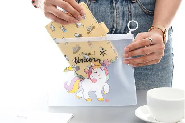 White_Toyvision_Pencil_Case_Office_Student_Pencil_Cases_School_Supplies_Box_Unicorn_Art_Plastic_Pencil_Box