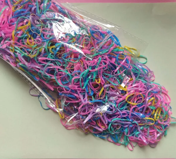 Multicolor_Latest_Hair_Rubber_With_Dots_Rubber_Band_(Pack_Of_400)