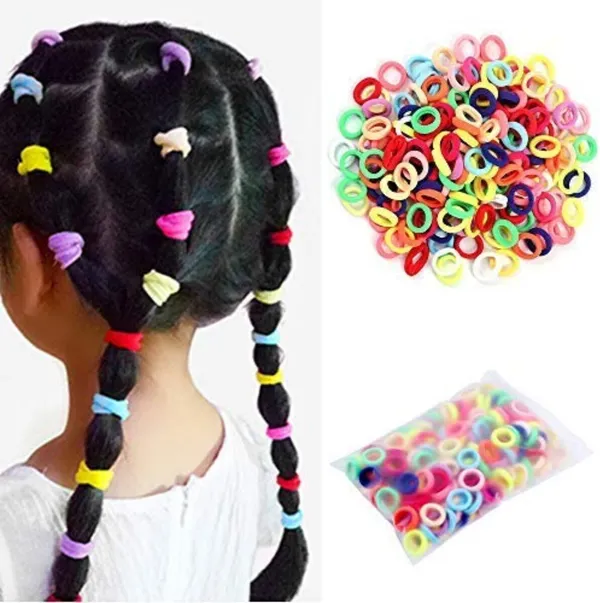 Black_Hair_Accessories_Rubber_Band_Color_Hair_Band_(Pack_Of_24)