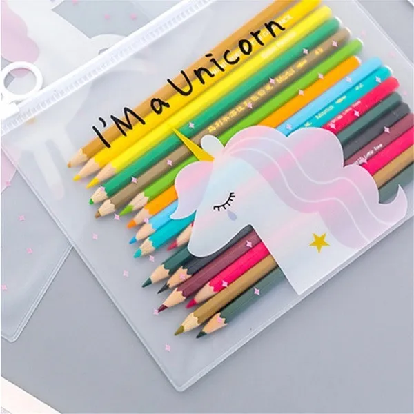White_Transparent_Stationery_Pouch_Unicorn_Art_Plastic_Pencil_Boxes_(Pack_Of_2)