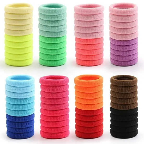 Multicolor_Elastic_Hair_Rubber_Band_Ties_Ponytail_Holder_For_Women_Girls_Rubber_Band_(Pack_Of_30)