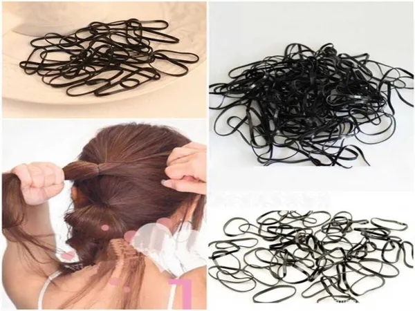 Black_Rubber_Hair_Band_Women_For_Kids_Hair_Band_(Pack_Of_150)