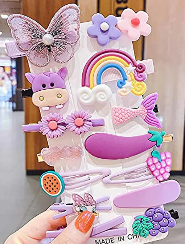 Purple_Unicorn_Ice_Cream_Cartoon_Hair_Clips_Set_Baby_Hairpin_For_Kids_Girls_Toddler_Hair_Accessories_Hair_Accessory_Set_(Pack_Of_14)