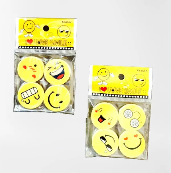 Yellow_Emoji_Smile_Erasers_Fancy_Eraser_Rubber_Assorted_Style._Non_Toxic_Eraser_(Pack_Of_2)