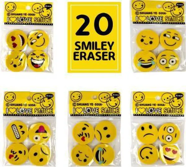 Yellow_Lovely_Happy_Funny_Smiley_Erasers_Rubber_Birthday_Return_Gifts_For_Kids_Erasers_Packets_Non_Toxic_Eraser_Non_Toxic_Eraser_(Pack_Of_20)
