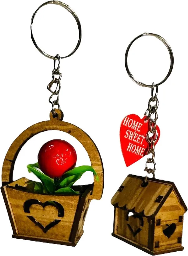 Multicolor_Wood_Key_Chain_(Pack_Of_2)