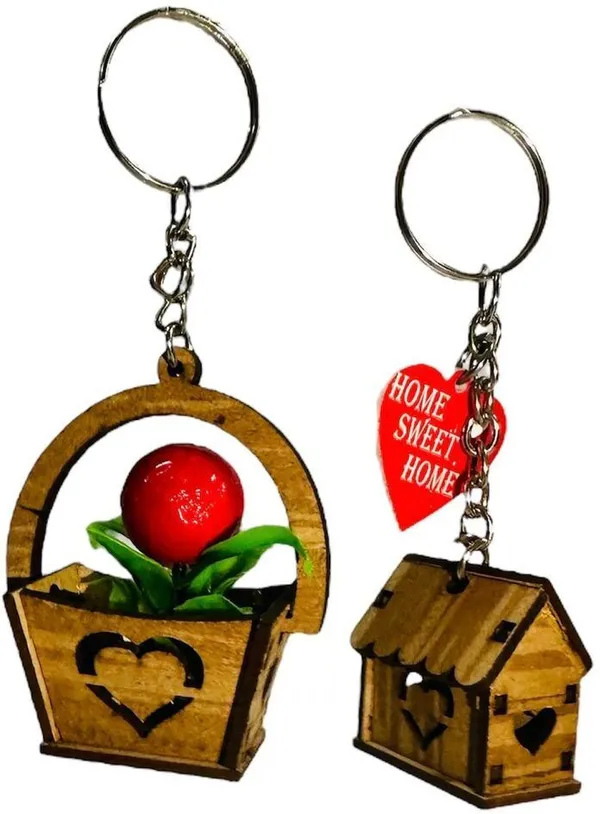 Multicolor_Wood_Keychain_Key_Chain_(Pack_Of_4)